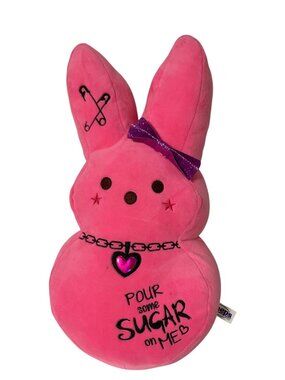 Peeps Plush Pink Bunny Rabbit 16.5 in Pour Some Sugar on Me Stuffed Animal Doll